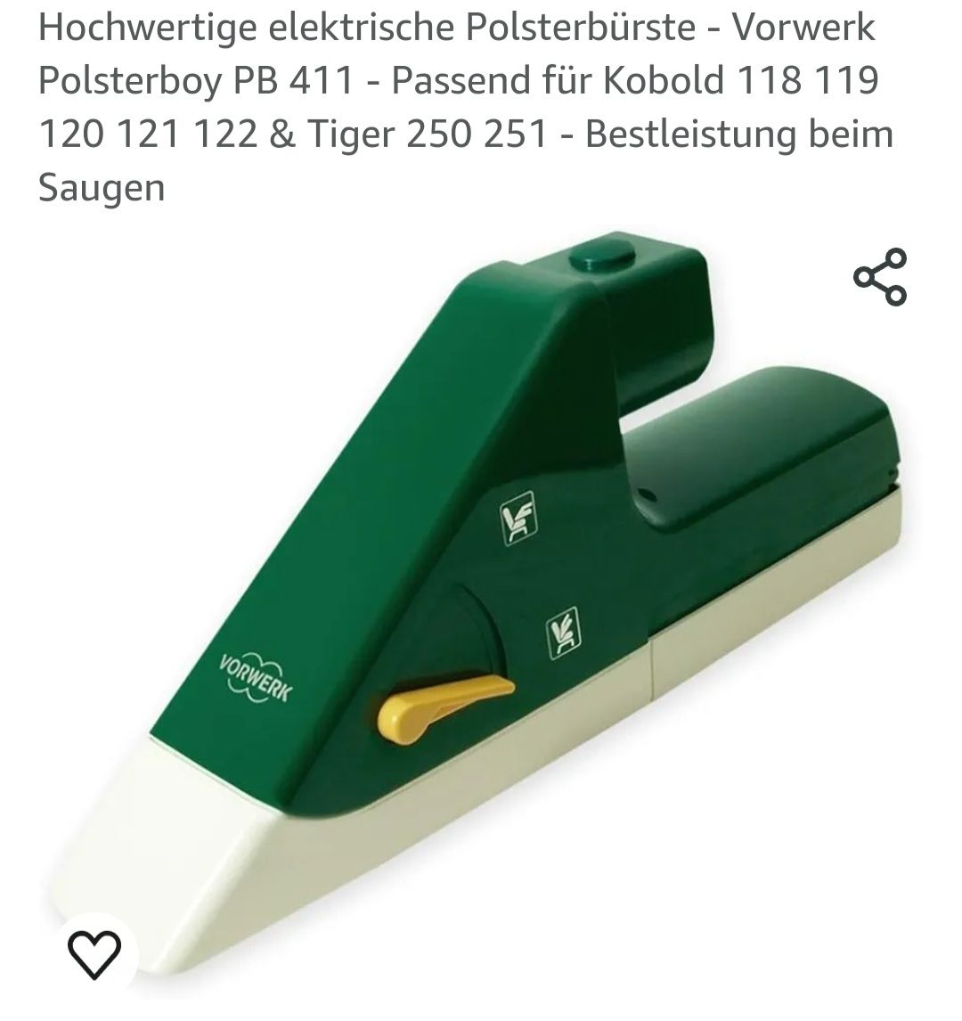 Vorwerk Aspirapolveri & Accessori: Vorwerk Polsterboy 411 – Usato da Steinen venduto da Alonne 4