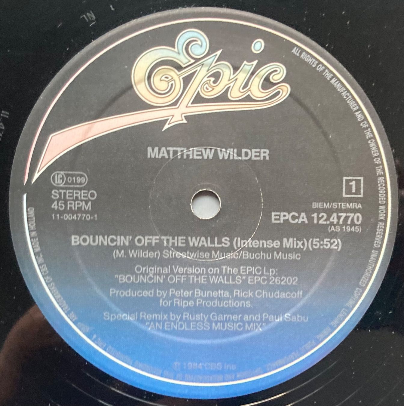 Schallplatten: MATTHEW WILDER - BOUNCIN' OFF THE WALLS – Gebraucht aus Poliez-Pittet von Newtown-Records 2