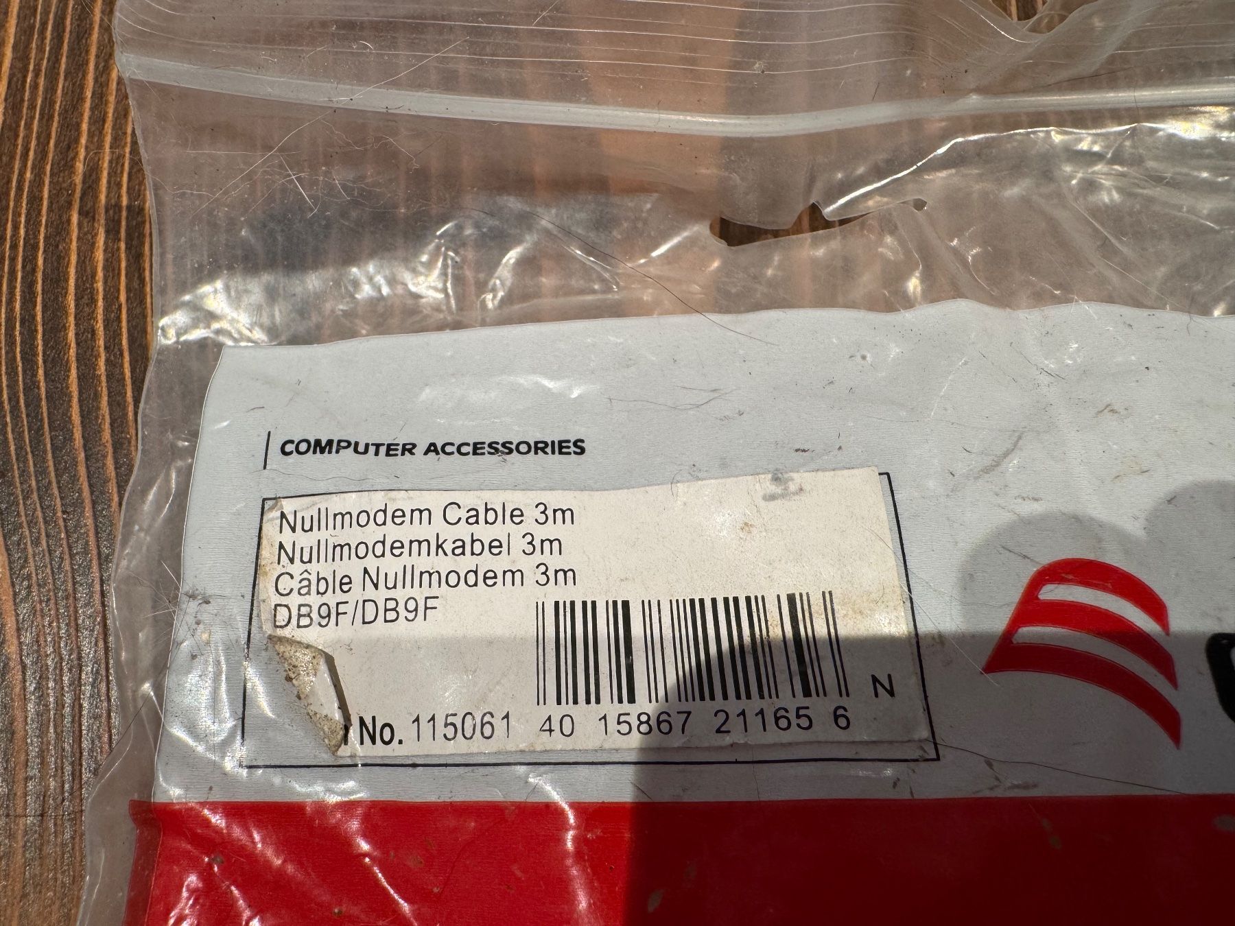Cavi: Equip Nullmodem Kabel, 3m, DB9F/DB9F -  Neu – Usato da Arisdorf venduto da imbeck 3