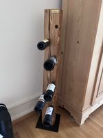 Weinflaschenständer Holz natur, ca. 120 cm, für 6 Flaschen