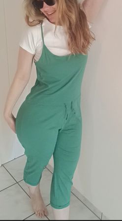 Sommerlicher grüner Jumpsuit s/m