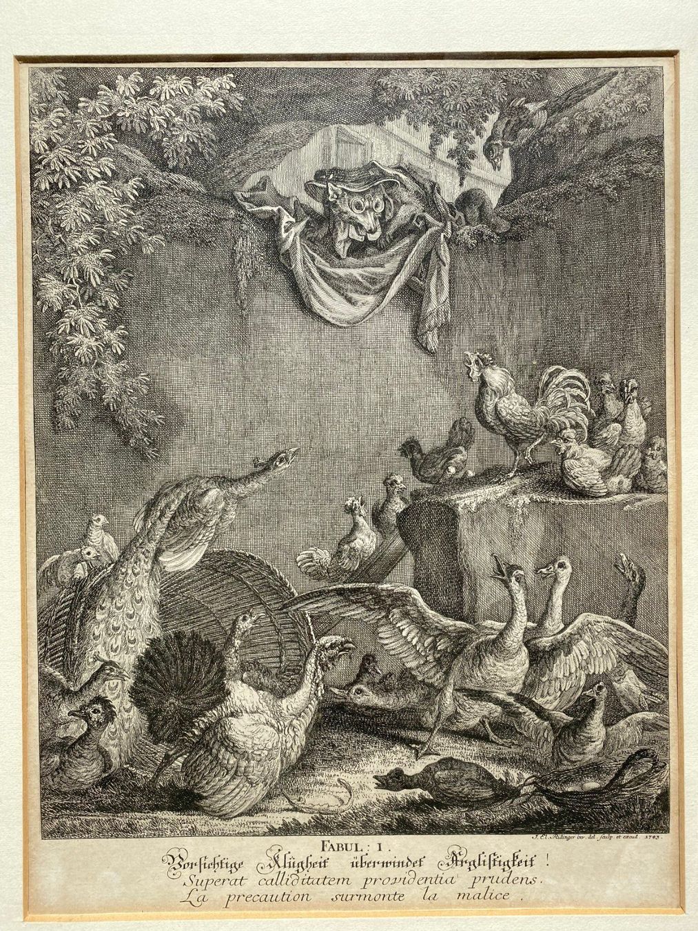 Stiche: Kupferstich Johannes Ridinger original – Gebraucht aus Vaduz von Unikate-Markt 1