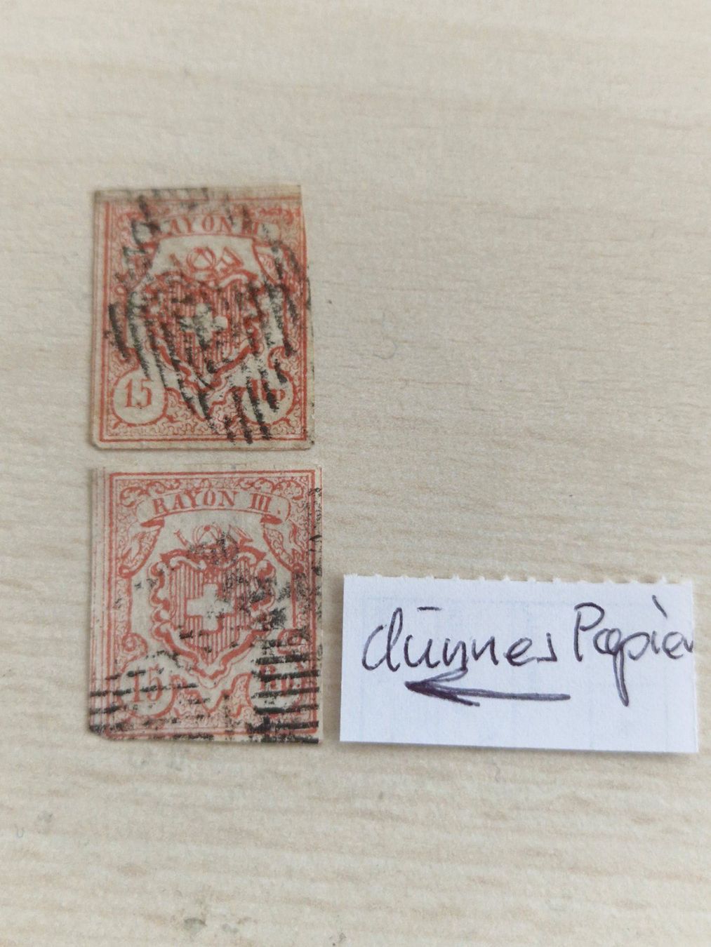 Tutti i francobolli: Rayon 20, 2 St., ab 1.- – Usato da Burgdorf venduto da Glossy01
