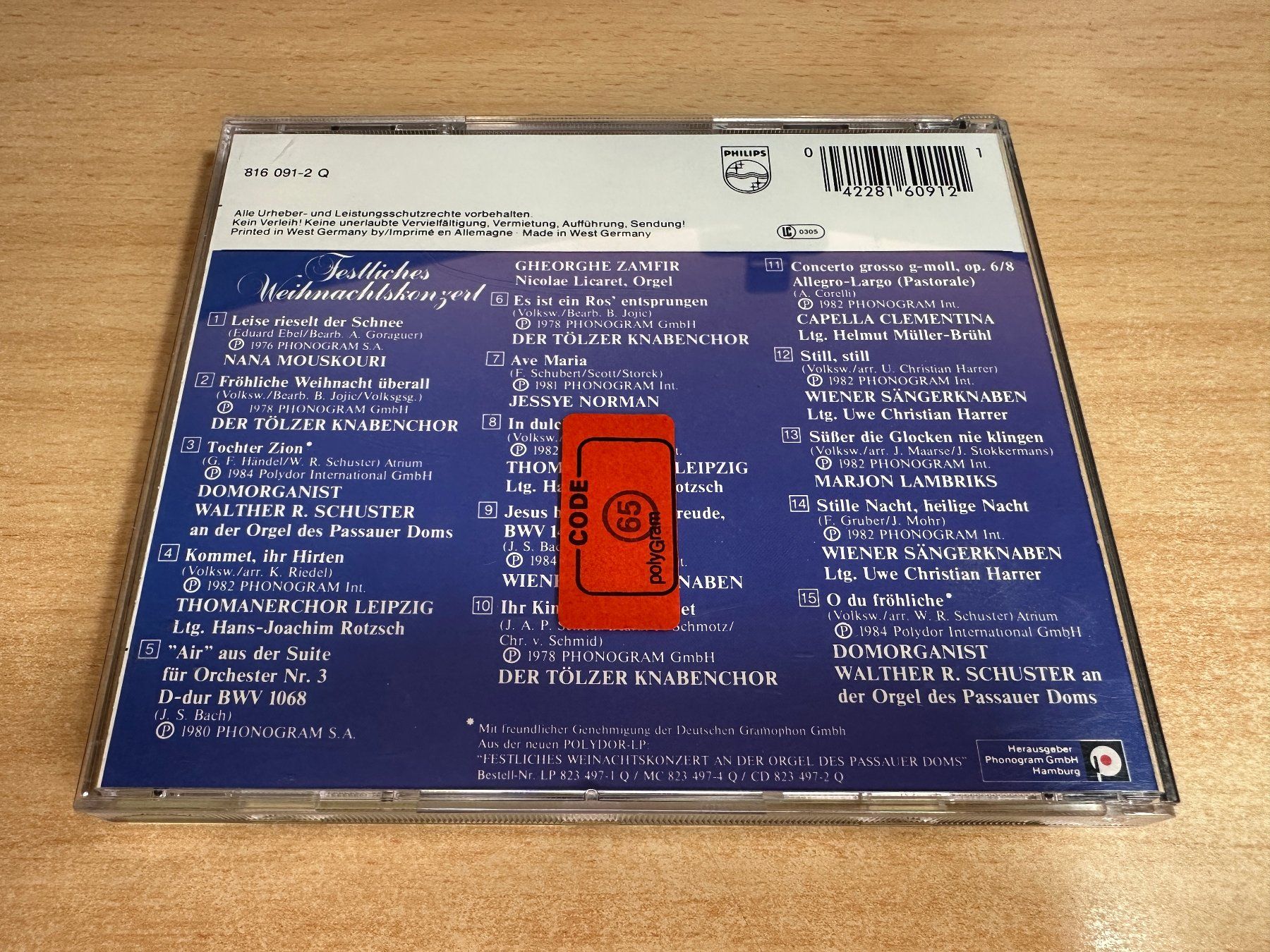 CD: M4 Various – Festliches Weihnachtskonzert – Usato da Rikon im Tösstal venduto da Alpenmutz 1