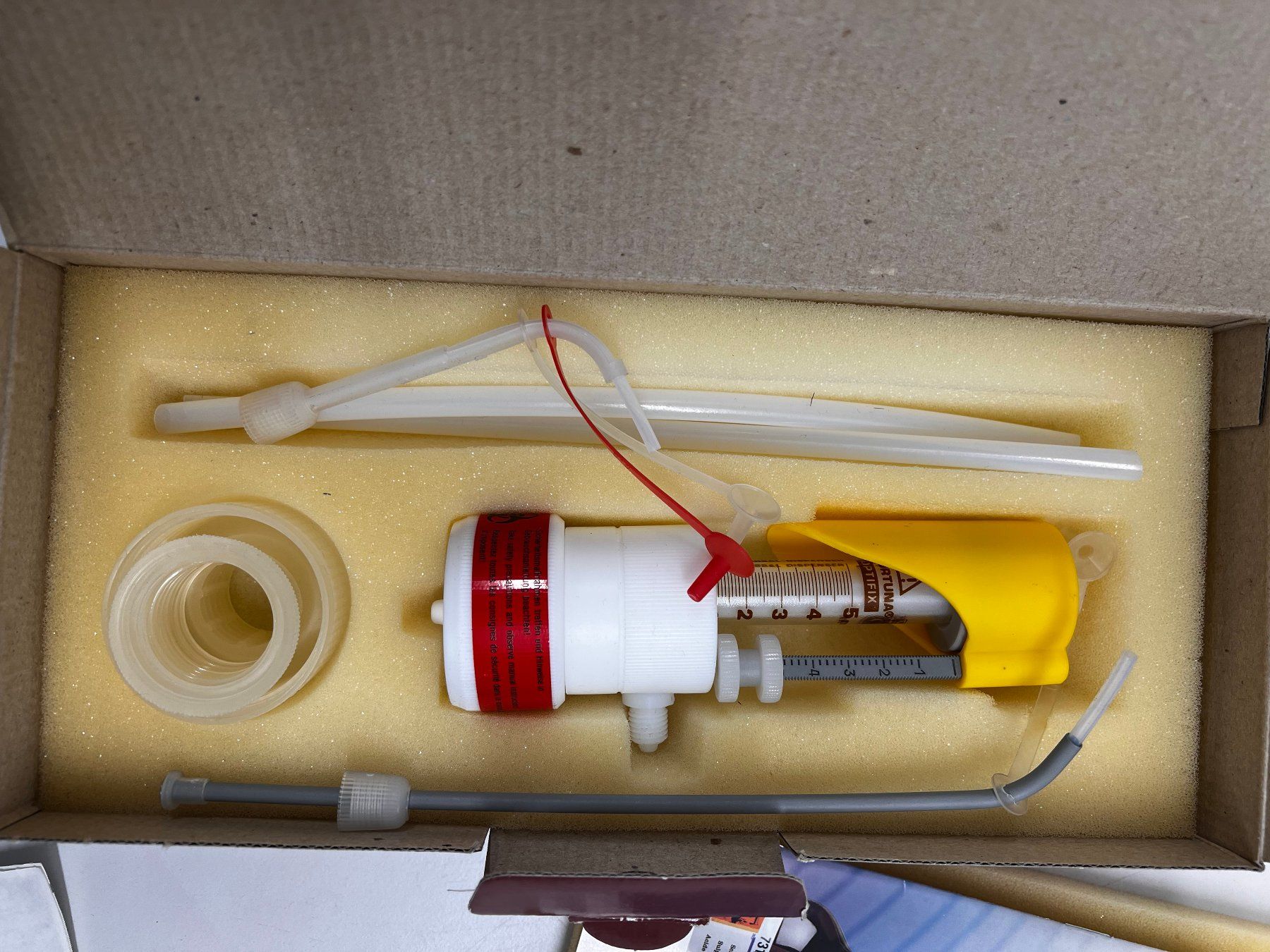 Accessori da laboratorio: Optifix Universal Flaschenaufsatz-Dispenser 5ml – Usato da Niederdorf venduto da LeptonAG_Labor 1