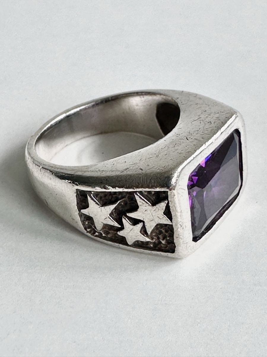 Anelli: Silberring 925 mit violettem Stein / Silverstar / Gr. 57 – Usato da Bern venduto da neon317 8