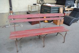 Rote Gartenbank, Vintage Stil, ideal für den Garten!