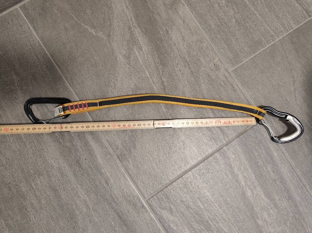 Attrezzatura da arrampicata: Express, Kletter Hilfe, PANIC Kong ca 40cm – Usato da Schangnau venduto da boedi02