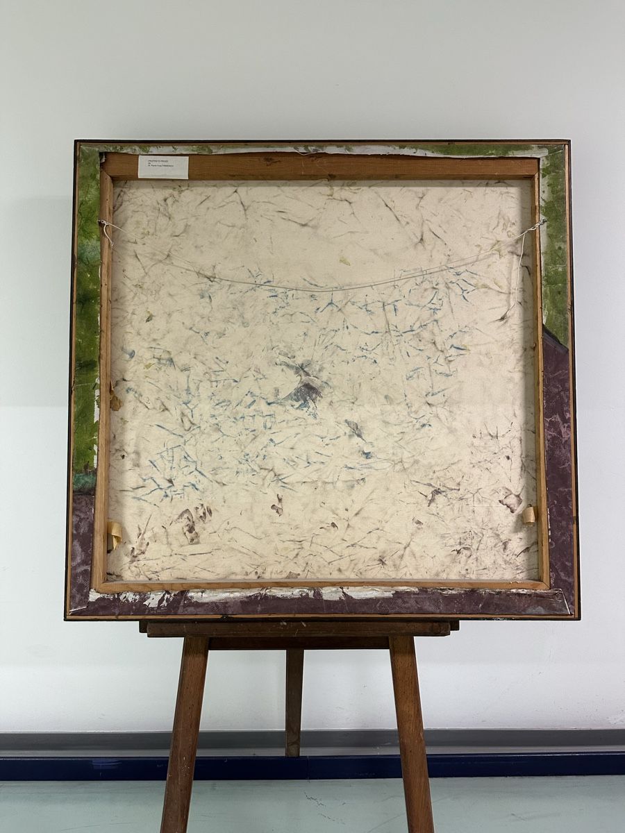 Dipinti: Grand tableau abstrait, art moderne- Vogel Pierre. – Usato da Genève venduto da Tom6 8