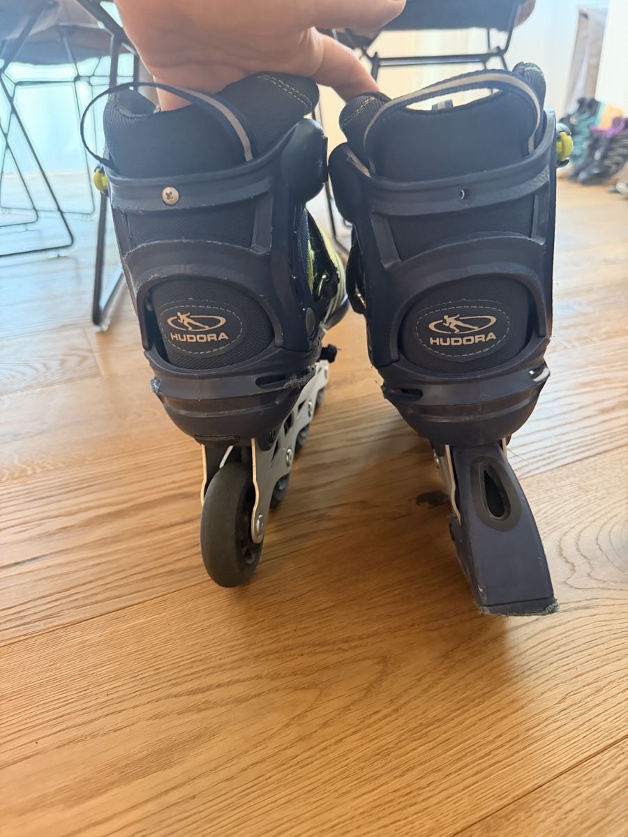 Inline-Skating & Rollschuhe: HUDORA inline skates adjustable size 35-40 EU blue yellow – Gebraucht aus Männedorf von iza04 2
