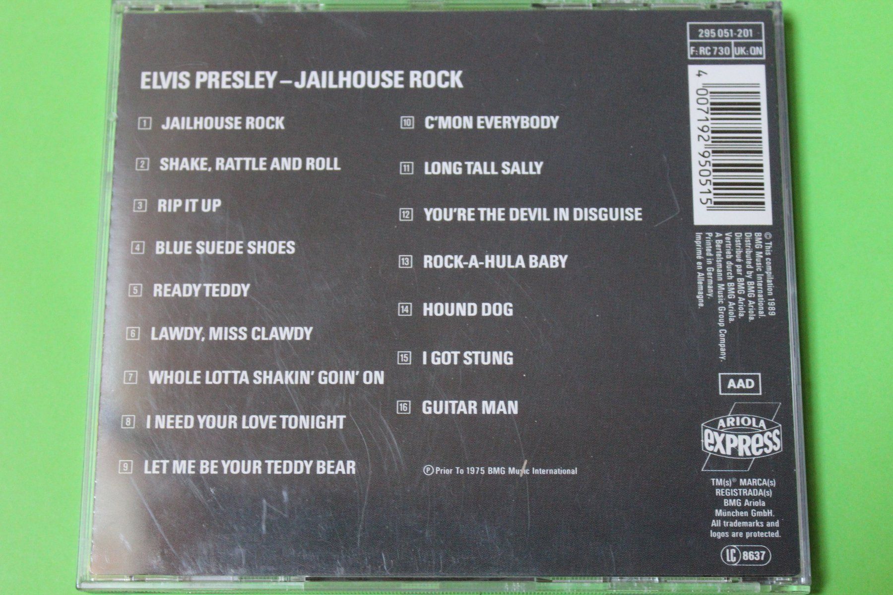 CD: Elvis Presley - Jailhouse Rock CD 1989 – Usato da Tübach venduto da JamesStone 2