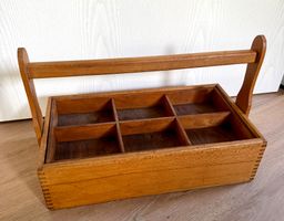 Alte Holzkiste Organizer vintage