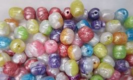 Perles oval mixte nacré 15mm 15pcs