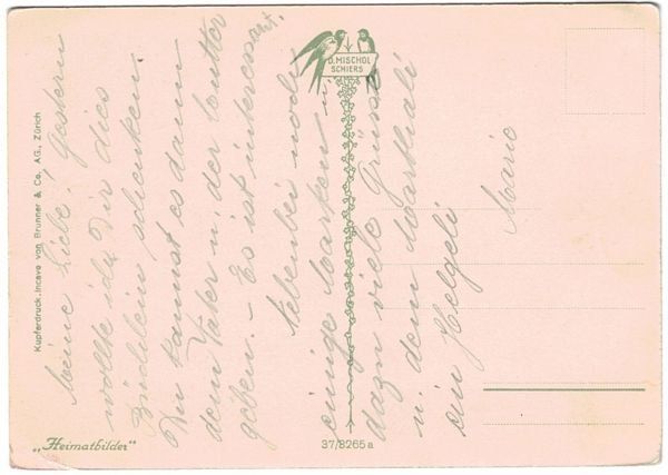 Cartoline postali: Davos um 1920 (Mischol) – Usato da Frauenfeld venduto da POML 1