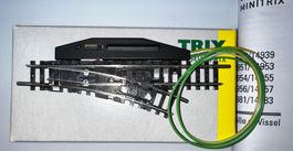 Minitrix 4963 (R1), Weiche R (mit Antrieb) Neuwertig