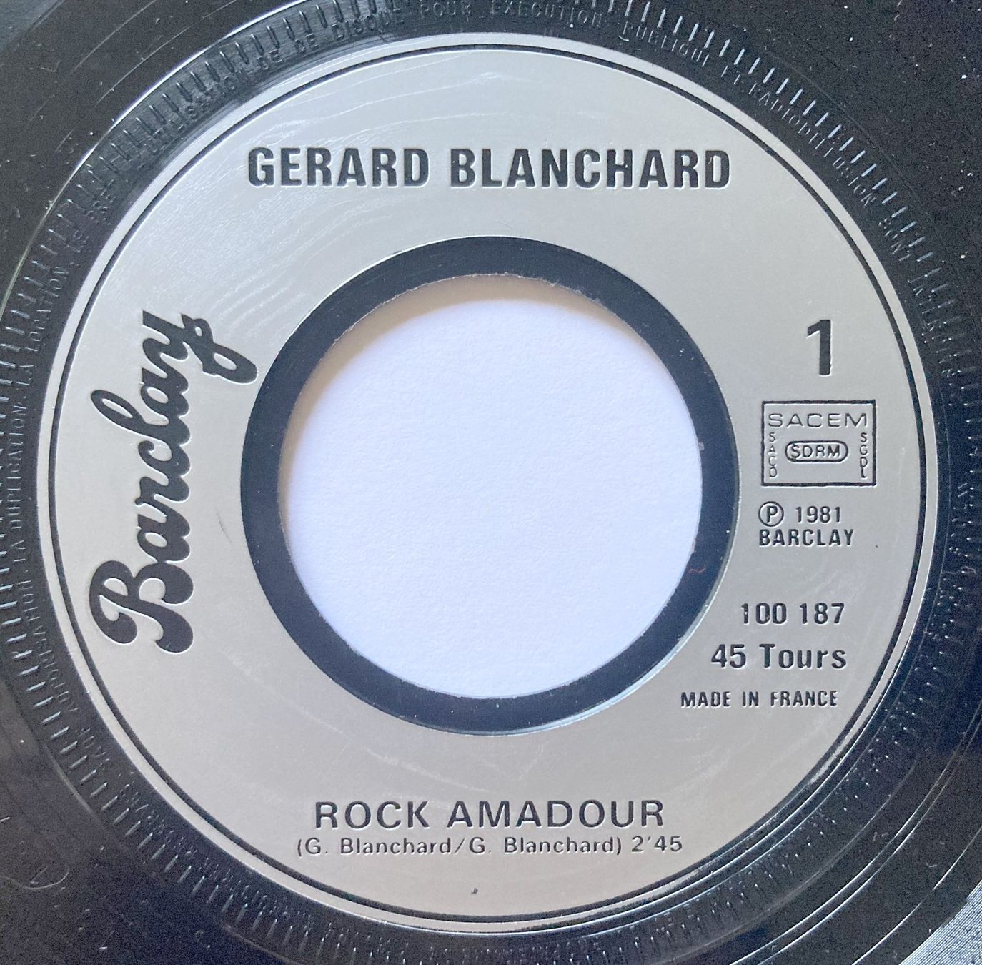 Dischi in vinile: GERARD BLANCHARD - ROCK AMADOUR – Usato da Bottens venduto da hotter-than-hell 2