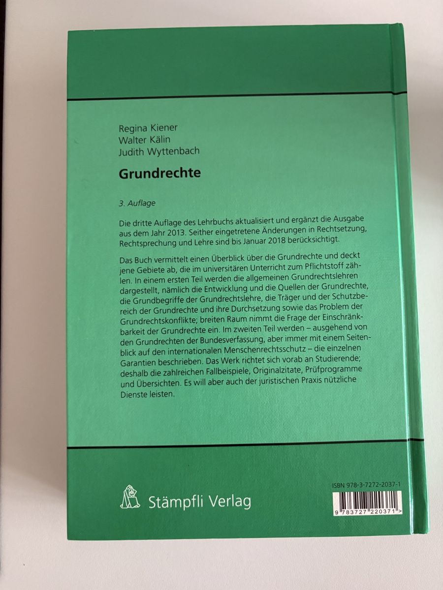 Libri: Grundrecht – Usato da Bern venduto da anni2213 1