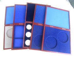 5 Medaillen Holzboxen für Medaillen 100 mm + andere