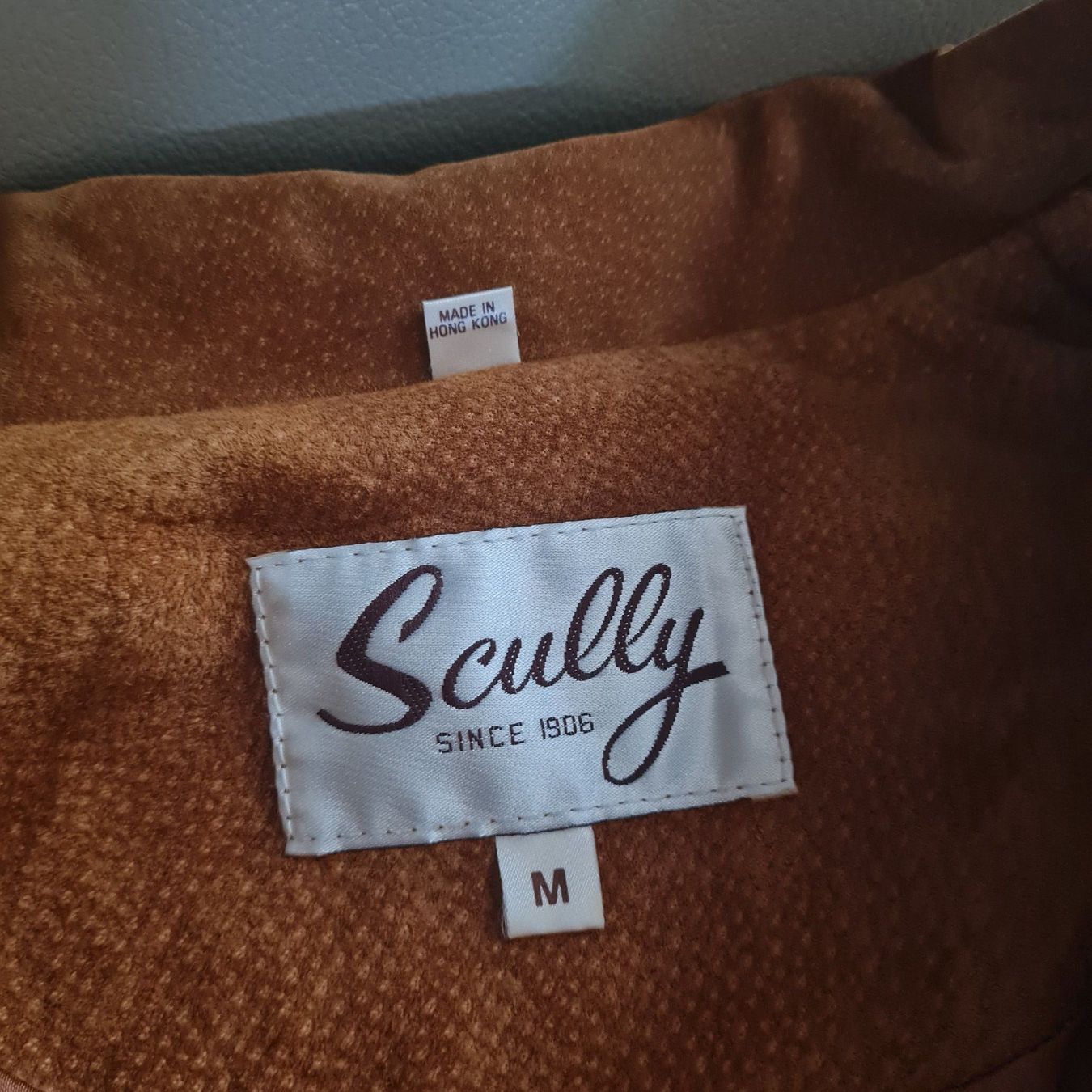 Hemden: Lederhemd Scully mit Fransen in braun , Grösse M – Gebraucht aus Coeuve von Nelly2 2