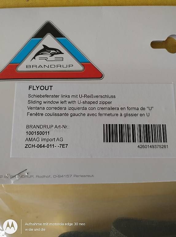 Brandrup Tende da sole: Moskitonetz Brandrup Flyout – Nuovo e nell'imballaggio originale da Bern venduto da davenzin 2
