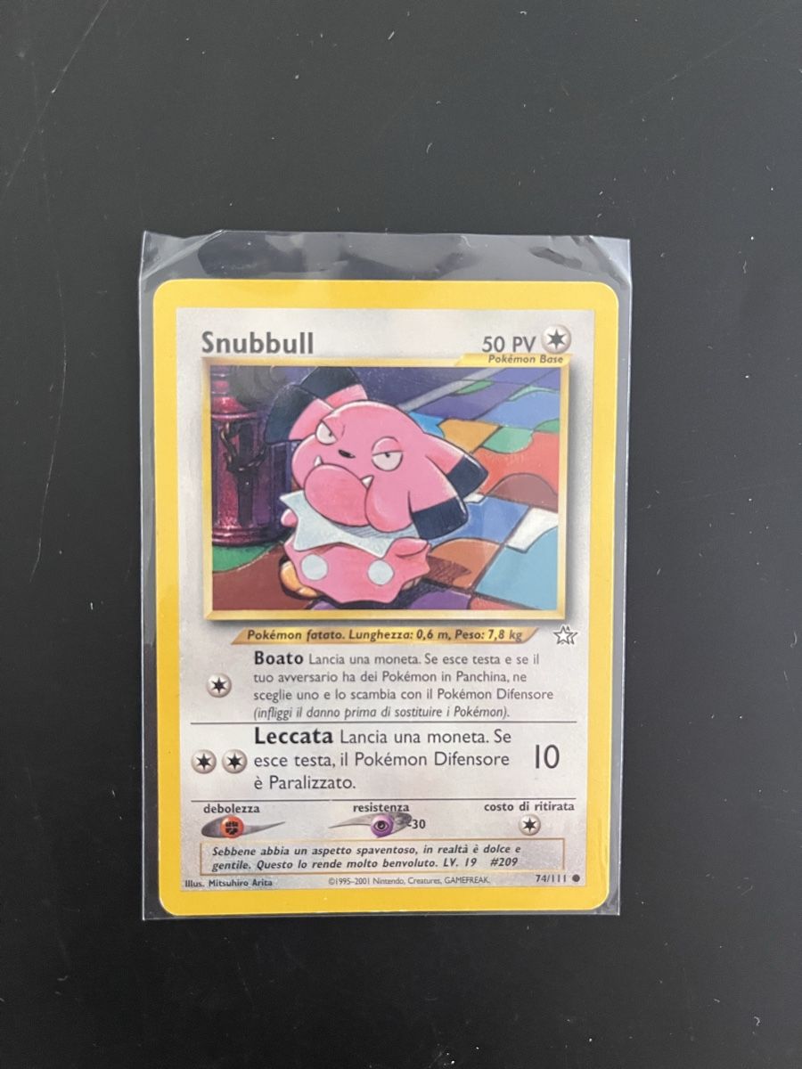 Pokémon Carte collezionabili: Snubbull Neo Genesis – Usato da Massagno venduto da Pkmn93