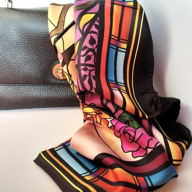 Foulard & Sciarpe: Seidenschal - Foulard de soie – Nuovo e nell'imballaggio originale da Brignon (Nendaz) venduto da inma16 2
