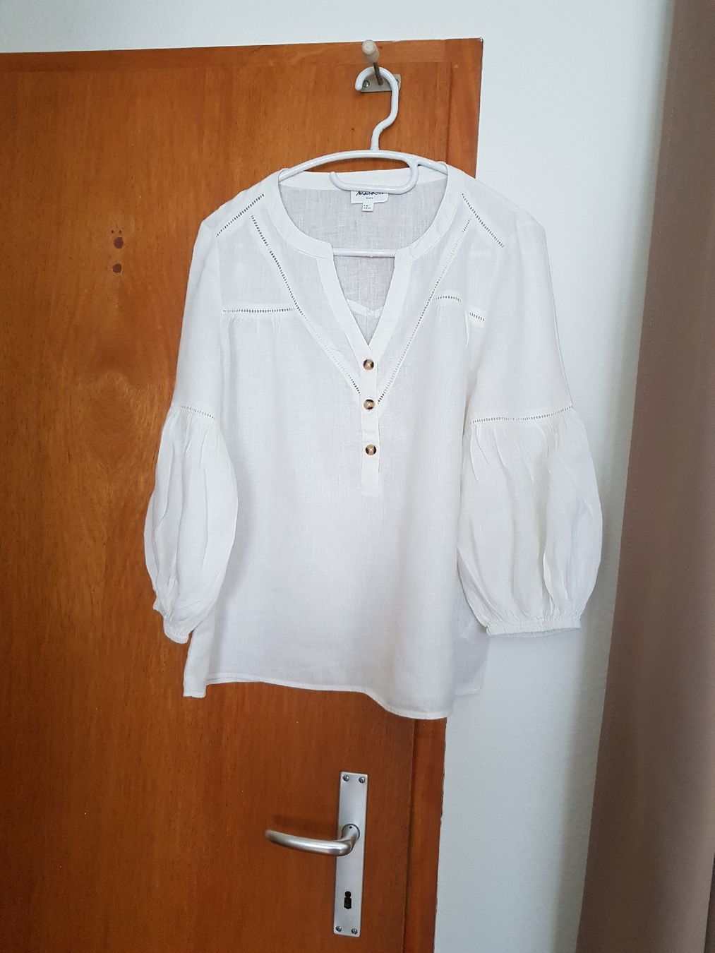 Maison 123 Camicette: Blouse blanche lin Maison 123 Taille 38 – Usato da Veyrier venduto da sosozizou 6