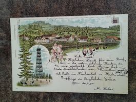 Litho PK / Gruss aus Gibswil - Gelaufen 1897