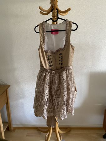 Kruger Madl Dirndl, Grösse 36, beige, perfekt für's Fest!