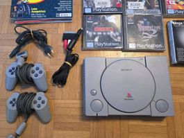 🔥 PS1 Konsole + 8 Spiele | Metal Gear Solid | Resident Evil