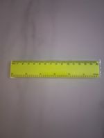 Gelbes Lineal 15cm - Neu & unbenutzt 📏📐