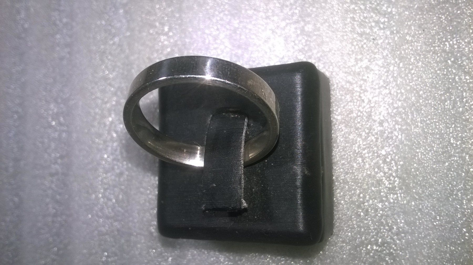 Anelli: ring edelsthal,,silber farbe,,,glanzig,,ohne stein – Nuovo (secondo la descrizione) da Basel venduto da bijoutrie_4 1