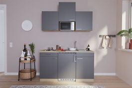 203 Singleküche Küchenzeile 150cm E/S/G - Küche Einbauküche