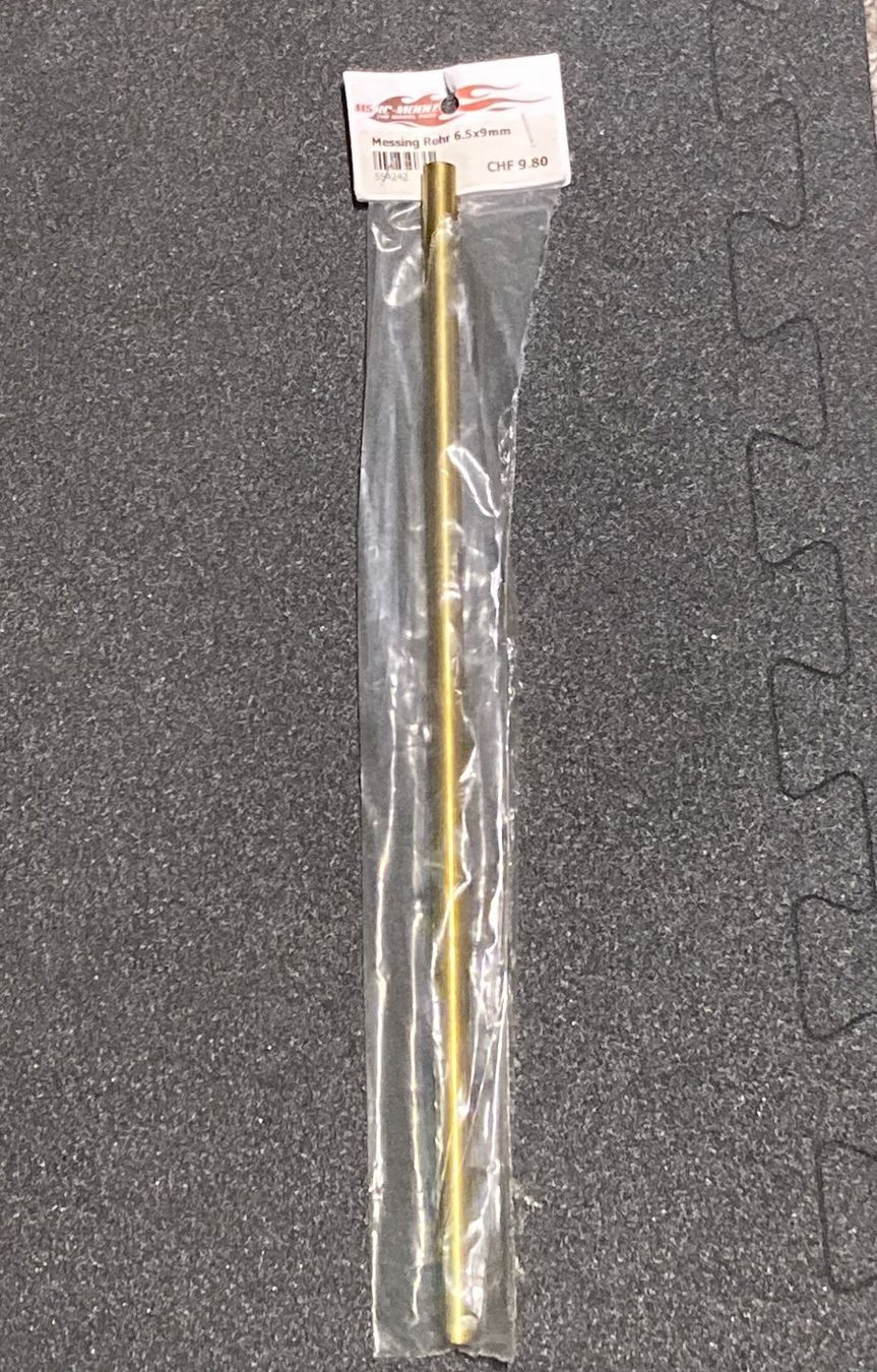 Modellismo RC: Messing rohr 6.5mm x 9mm x 30cm – Nuovo e nell'imballaggio originale da Lausanne venduto da Techobby 1