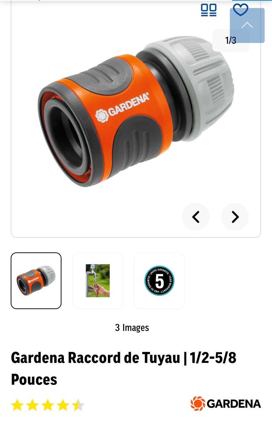 Gardena Tubi & Tubi flessibili: Wasserstop / Aquastop neuf / marque Gardena – Nuovo e nell'imballaggio originale da Thônex venduto da fri_9f7s 5