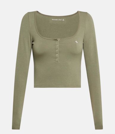 NEUE ABERCROMBIE & FITCH LANGARMSHIRT HENLEY