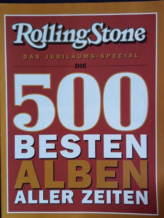 Rolling Stone Die 500 Besten Alben Und 500 Besten Songs | Kaufen Auf ...