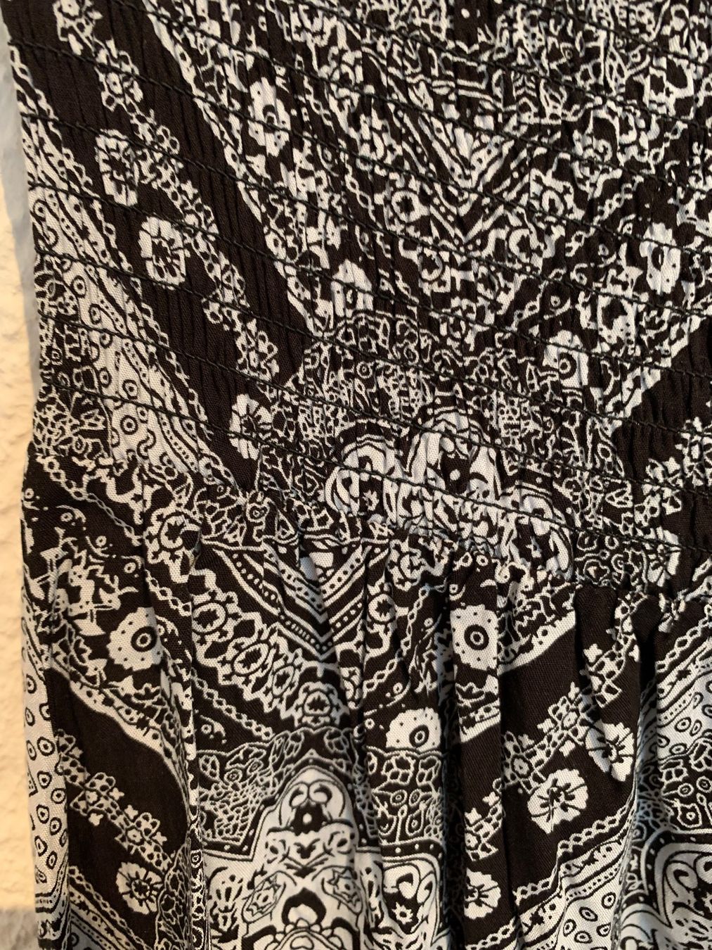 Vestiti: Kleid Maxikleid schwarz weiss Muster Gr. S – Usato da Fislisbach venduto da KolibriSecondhand 7