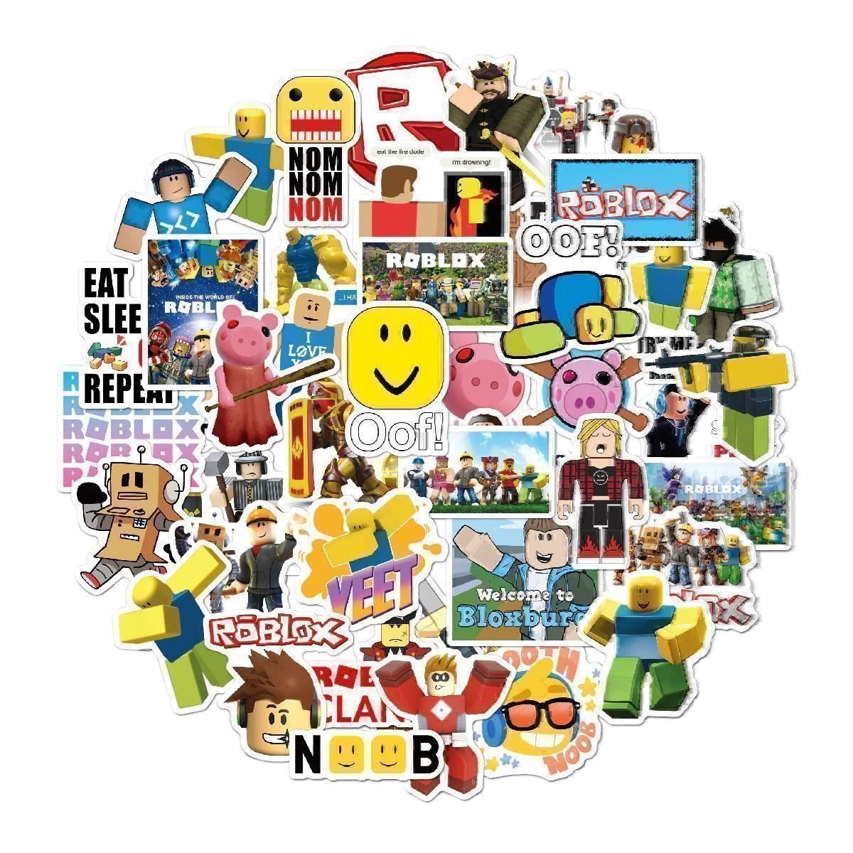 Sticker: 50 autocollants Roblox – Nuovo e nell'imballaggio originale da Gurmels venduto da Swisspod