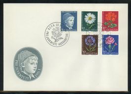 1963, FDC, Pro Juventute, alle mit Leuchtstoff (5)
