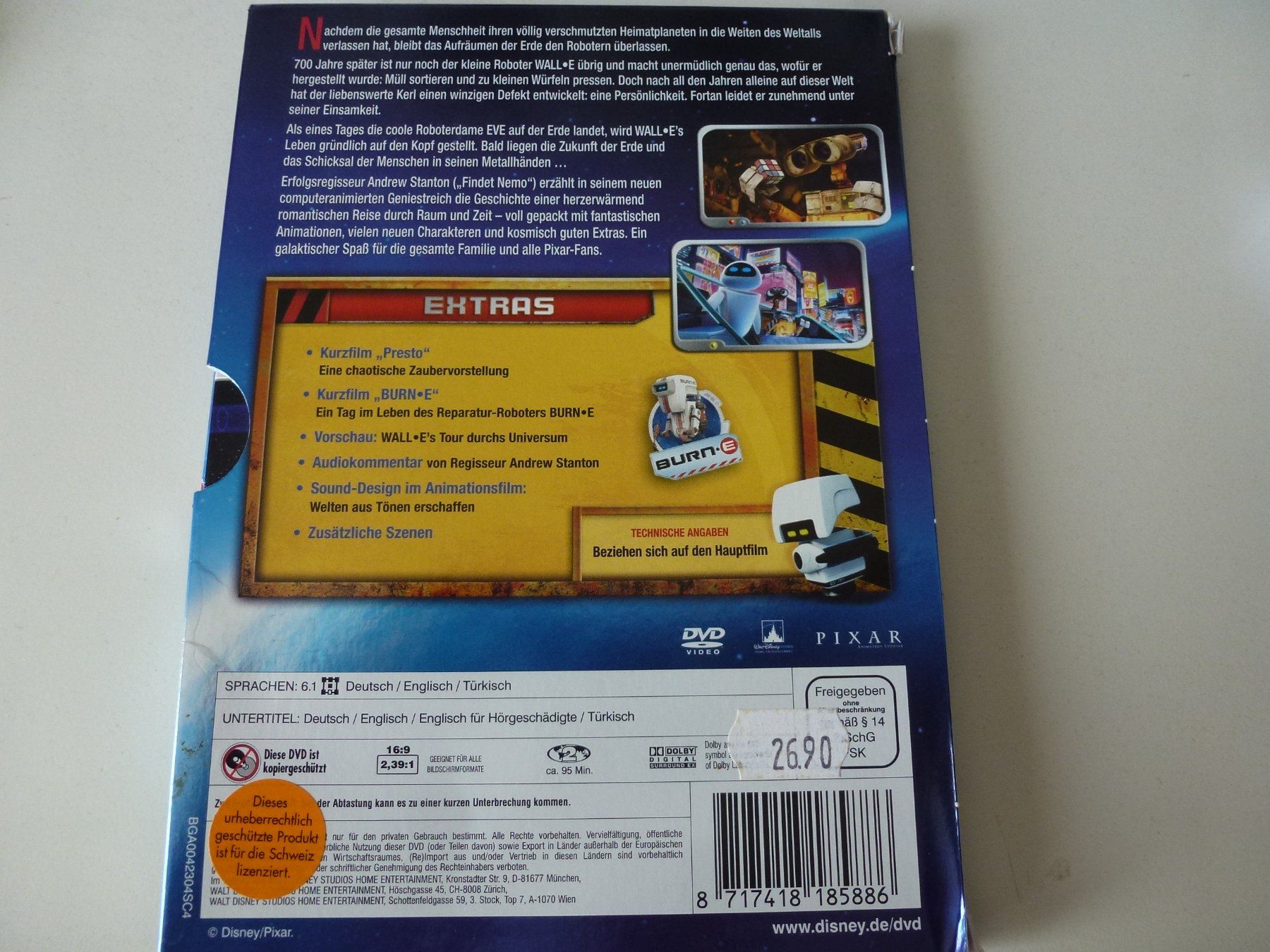 Tous les DVDs: Wall-E  (DVD) – D'occasion à Bern par Frebo 1