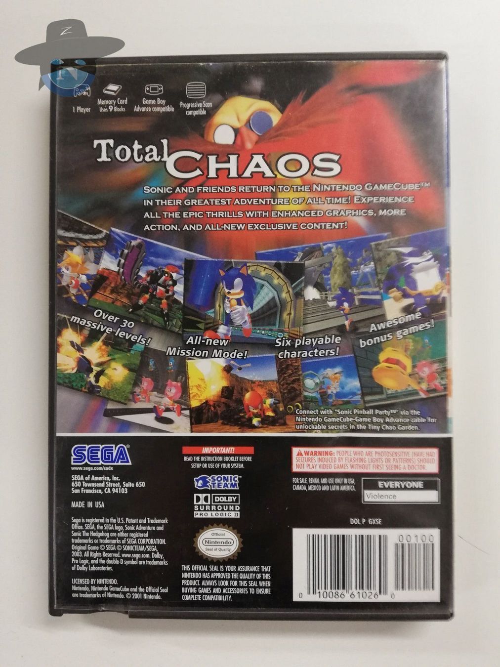 Nintendo Giochi: Sonic DX Adventure      / USA / Gamecube – Usato da St. Gallen venduto da zorro_dc 1