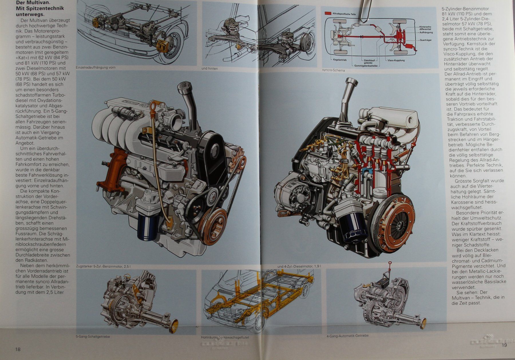 VW Documenti: ORIGINAL PROSPEKT | VW T4 - MULTIVAN / ALLSTAR  | AB 10.1993 – Usato da Unterägeri venduto da GIGOLOLIT 8