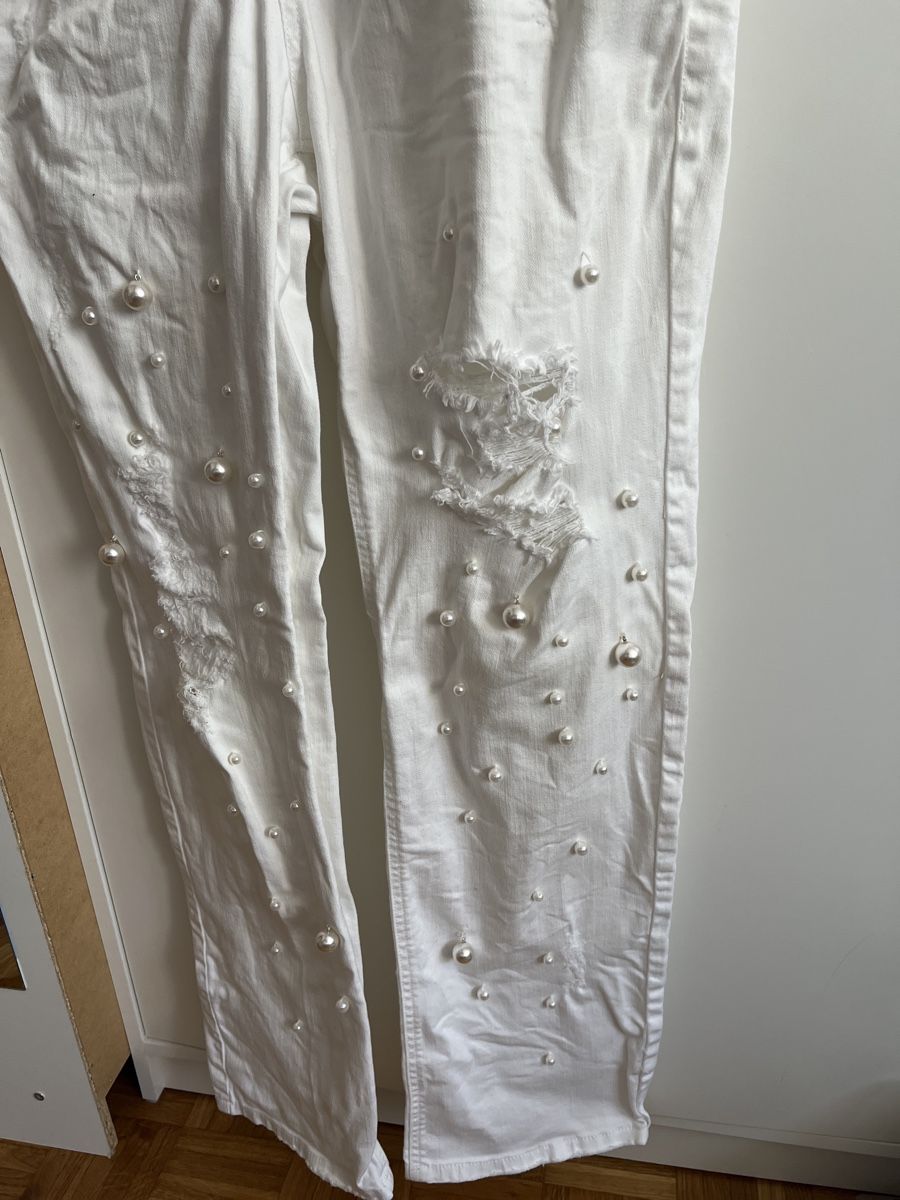 Tute: Salopette blanche Miss Sixty avec perles Taille M – Usato da Renens VD venduto da sar_bwz5 2
