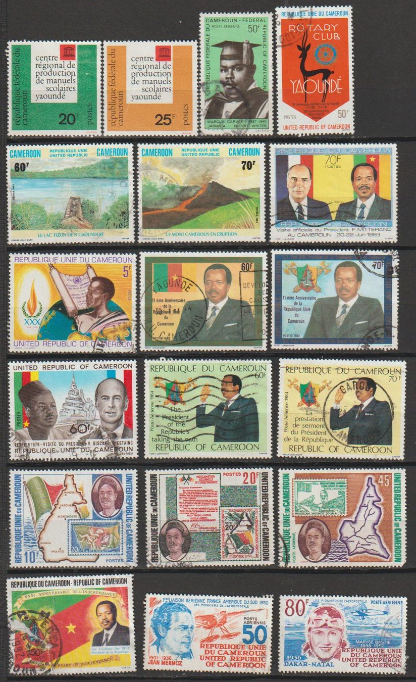 Tutti i francobolli: Cameroun, collection, divers thèmes – Usato da Crans-Montana venduto da kira56