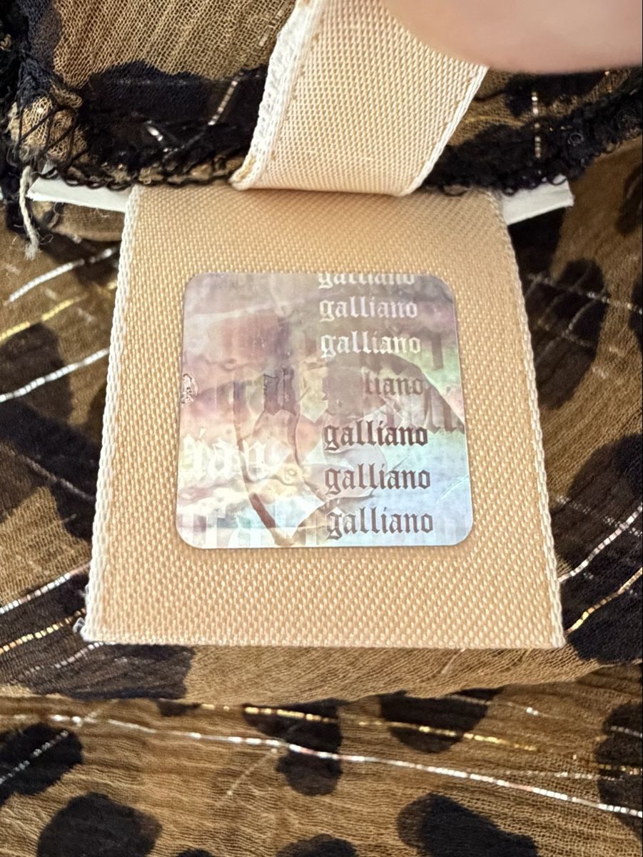 Camicette: Galliano Bluse mit Goldfäden – Nuovo (secondo la descrizione) da Richterswil venduto da Dfdo 3