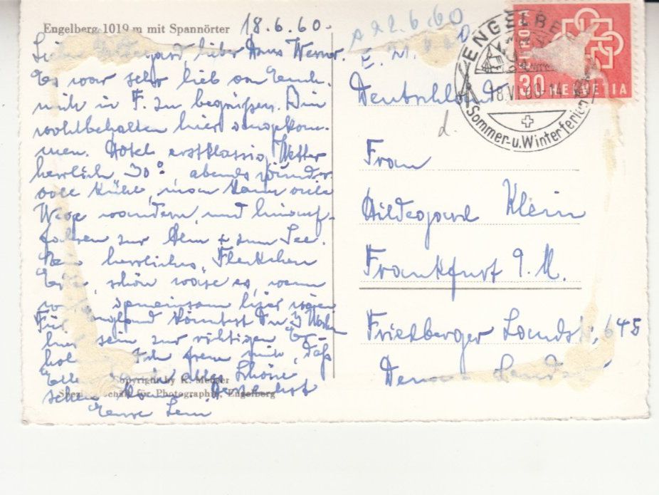 Cartes postales: Engelberg 1960 – D'occasion à Bürglen TG par StampGraf 1