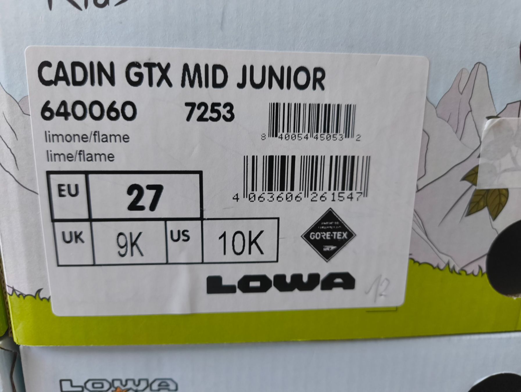 Lowa Chaussures garçon: Lowa Wanderschuhe CADIN GTX MID JUNIOR Gr 27 – Neuf avec emballage d'origine à Uitikon Waldegg par PJLS1 4