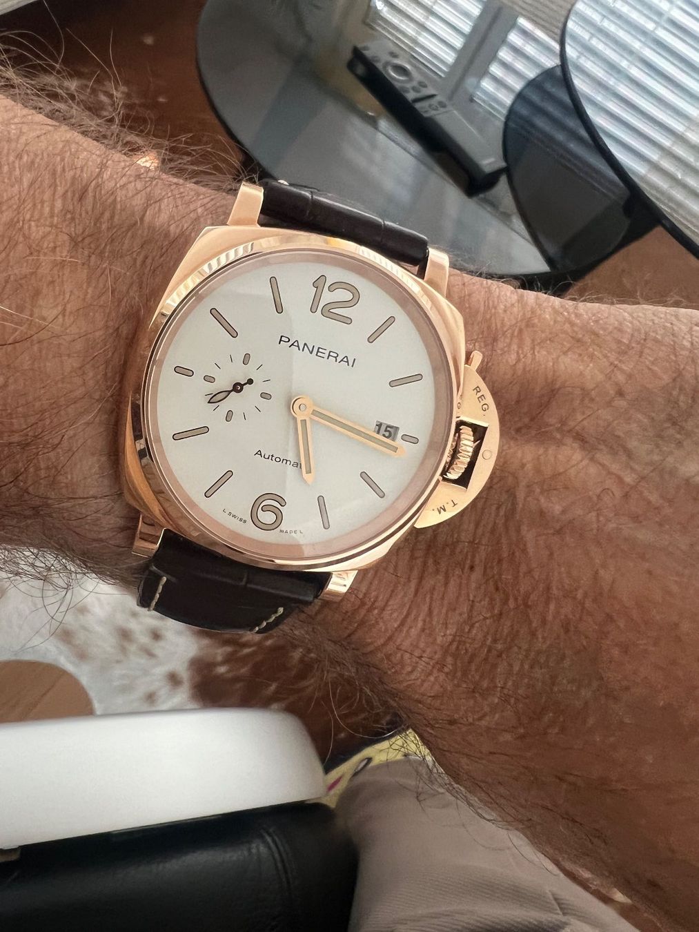 Panerai Uhren: Panerai  due 18kr. Rosegold – Neu (gemäss Beschreibung) aus Bazenheid von lasvegas1950 8
