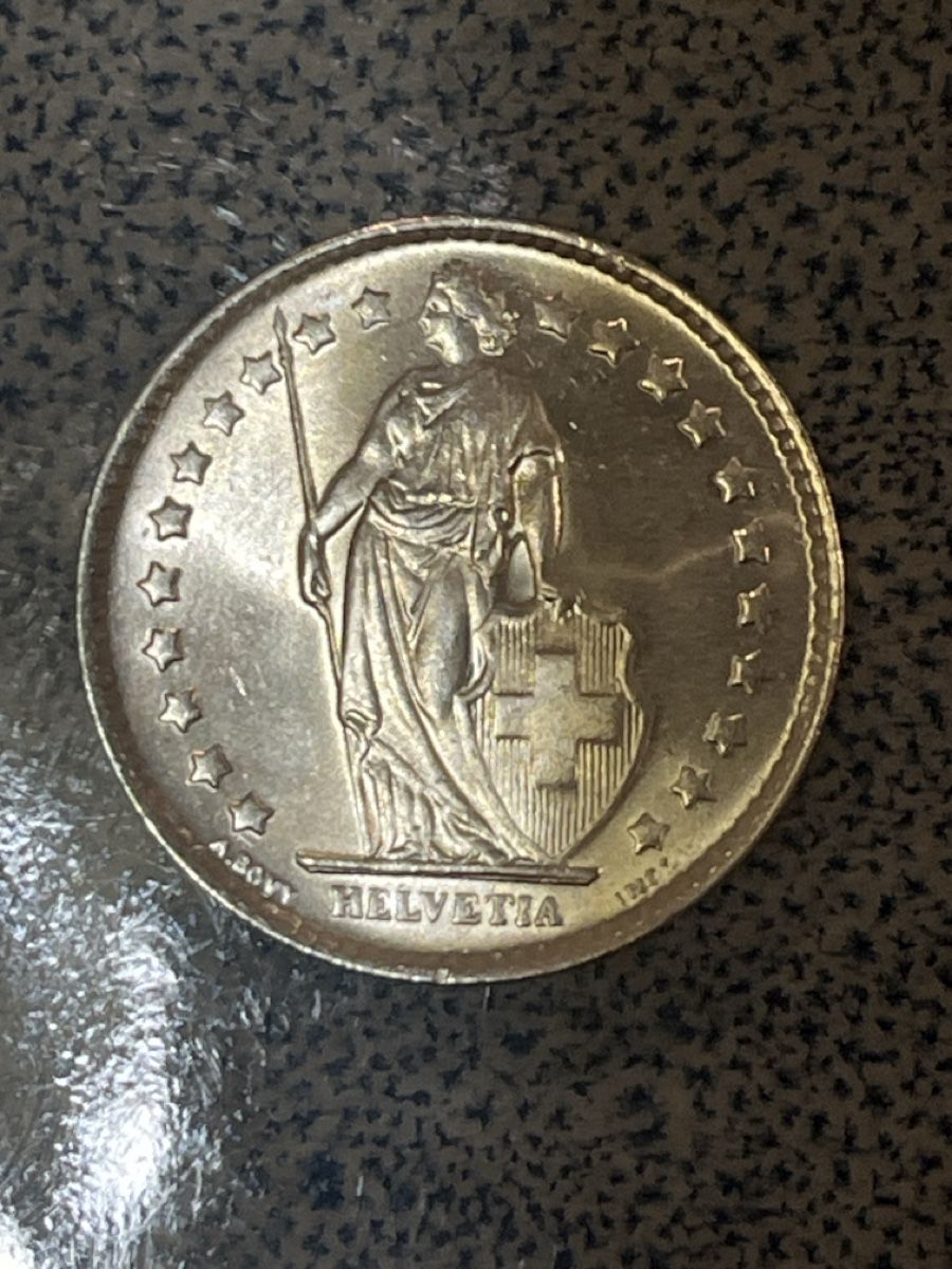 Tutti le monete: Un franc argent 1964 B – Usato da Prangins venduto da Rodard8 1